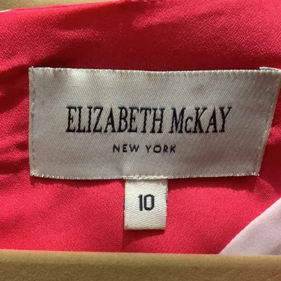 Elizabeth McKay Dahlia Pink Floral Carly Dress Size 10 - Picture 4 of 4